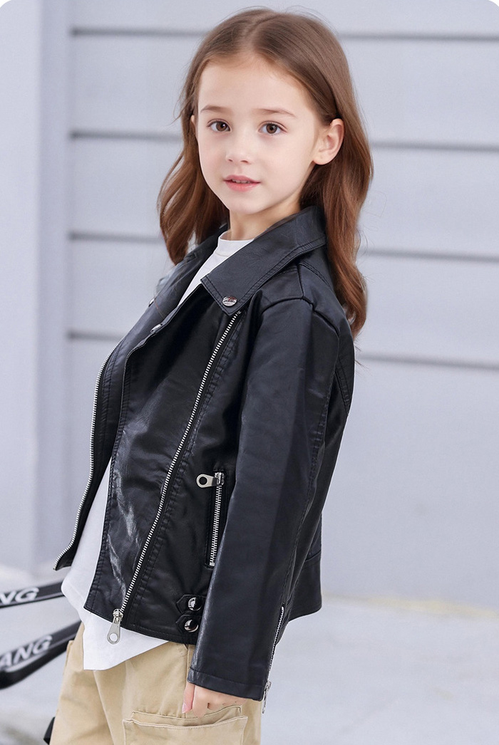 Streetwear Brand Logo Design - 3-12Y New Year Girls Black Rock