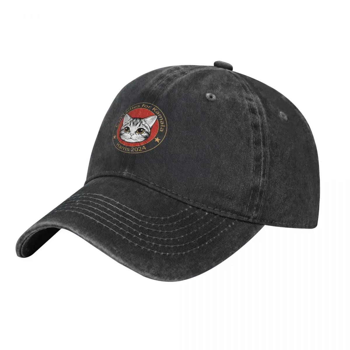 Streetwear Brand Cat - Cat Ladies For Kamala Baseball Cap
