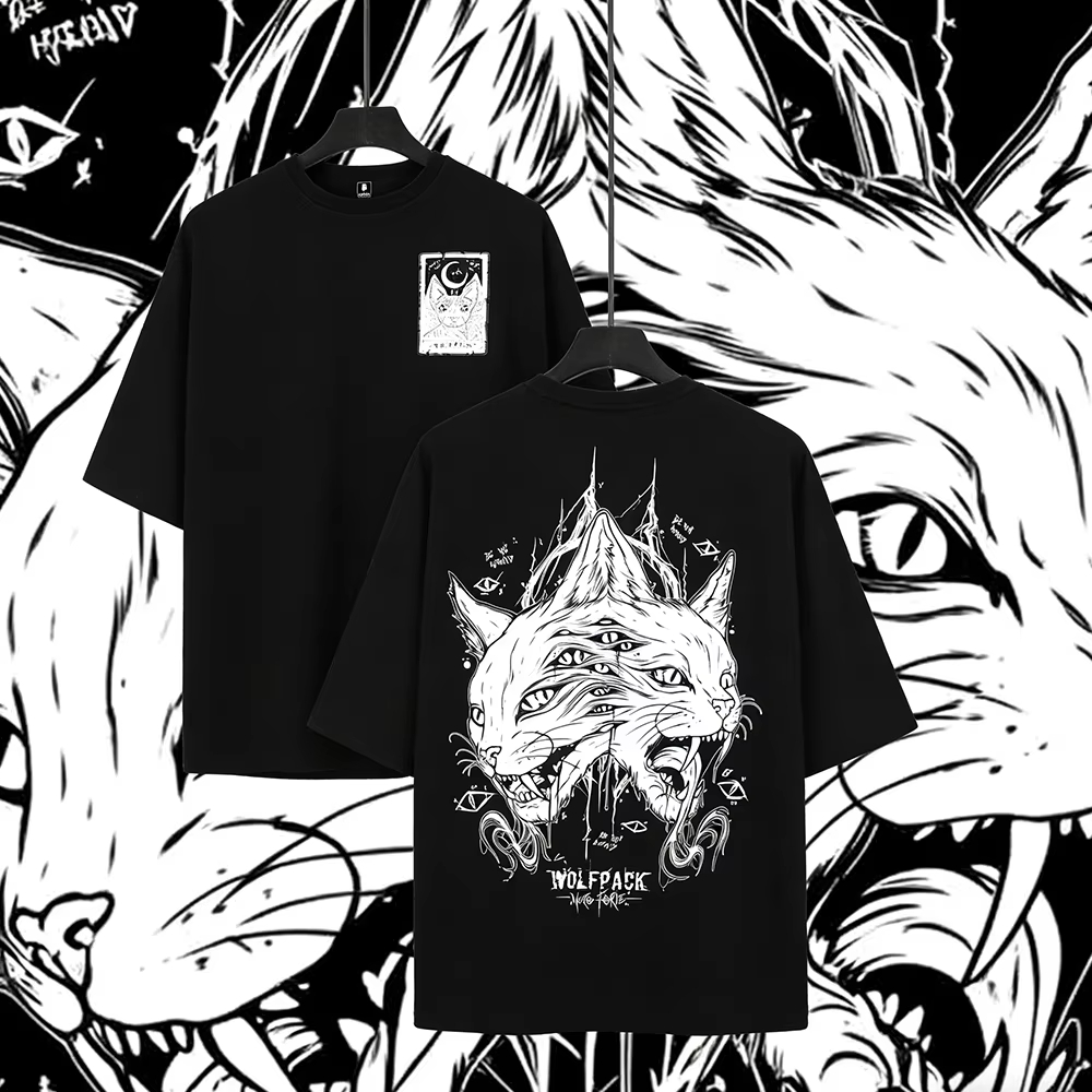 THE MOON Cat ​​Tattoo Style Tr - Streetwear Brand Cat recension och pris