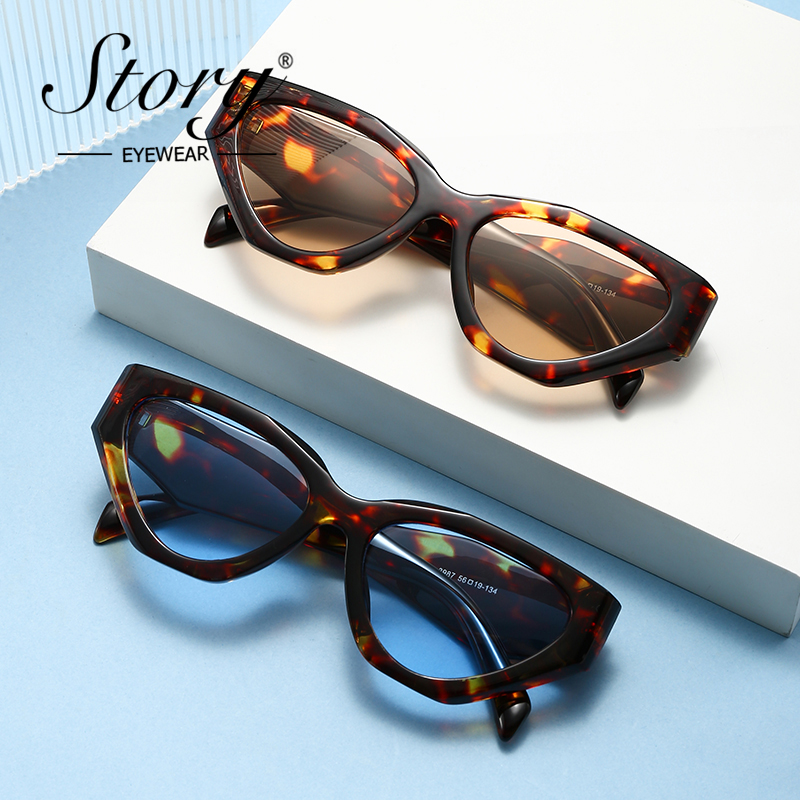 STORY Trendy Large Cat Eye Sun - Streetwear Brand Cat recension och pris