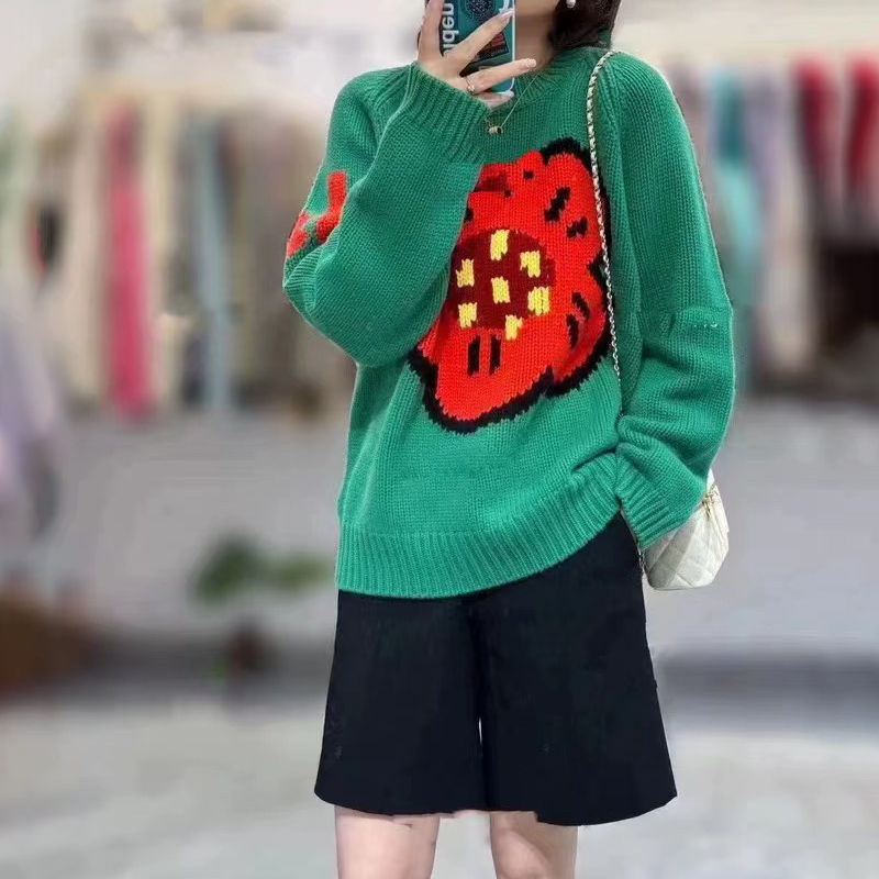 Ladies 100% pure cashmere swea - Streetwear Brand Flower recension och pris
