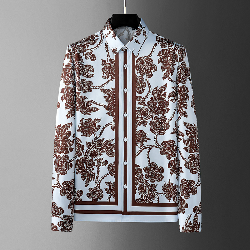 Brand Flower Printed Men's Shi - Streetwear Brand Flower recension och pris