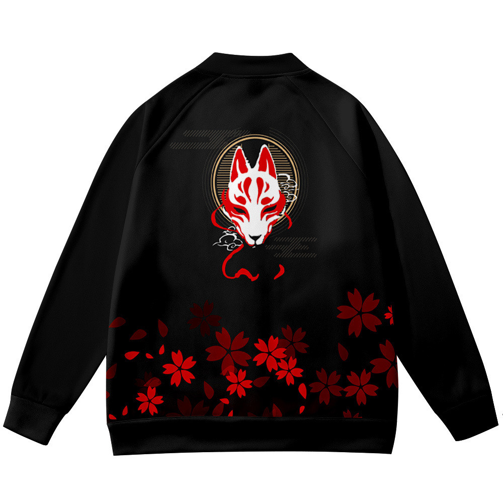 Coats Anime Flower Fox 3D Prin - Streetwear Brand Flower recension och pris