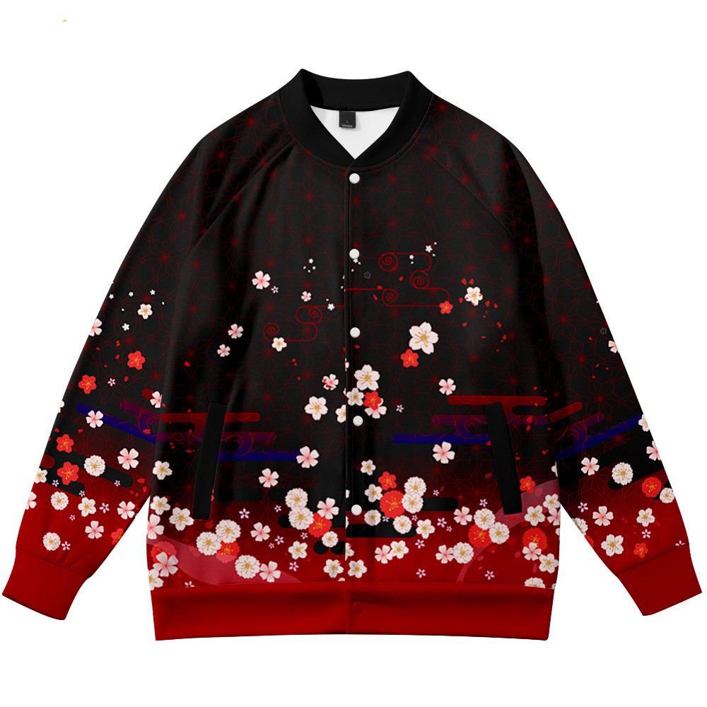 Coats Anime Flower Fox 3D Prin - Streetwear Brand Flower recension och pris